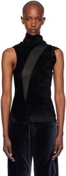 Kiko Kostadinov Black Pendle Paneled Tank Top