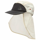 and wander Men's x ROA Ripstop Wind Cap in Off White 