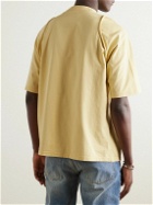 Jacquemus - Camargu Logo-Embroidered Organic Cotton-Jersey T-Shirt - Yellow