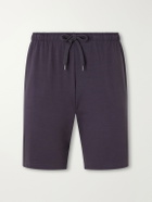 Derek Rose - Basel Straight-Leg Stretch-Modal Jersey Drawstring Pyjama Shorts - Blue