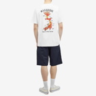 Maharishi Men's Dragon Map T-Shirt in White