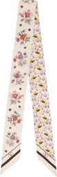 Valentino Garavani Beige Papier Floral Scarf