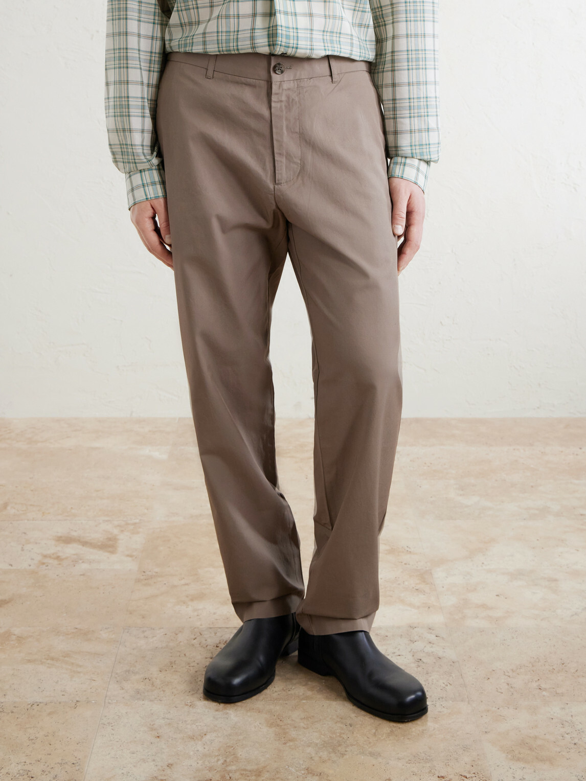 NN07 - Brendan 10042 Straight-Leg Organic Cotton-Blend Chinos - Brown