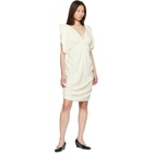 Versace Off-White Cocktail Crepe Midi Dress