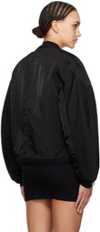 Dion Lee Black Zip Bomber Jacket