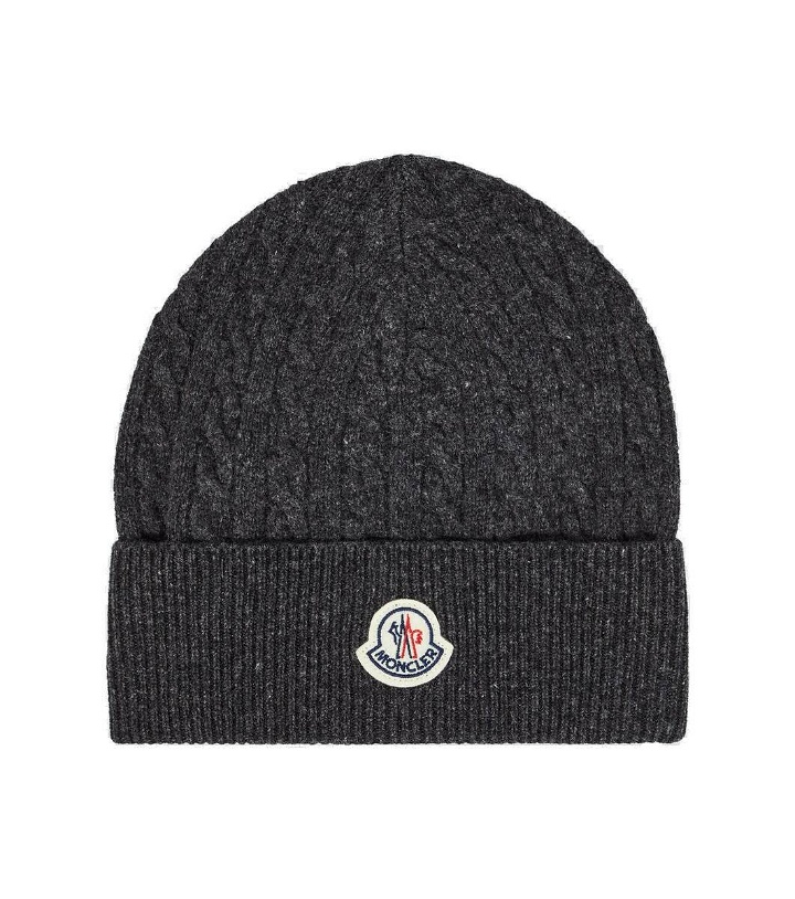 Photo: Moncler Logo wool and cashmere beanie