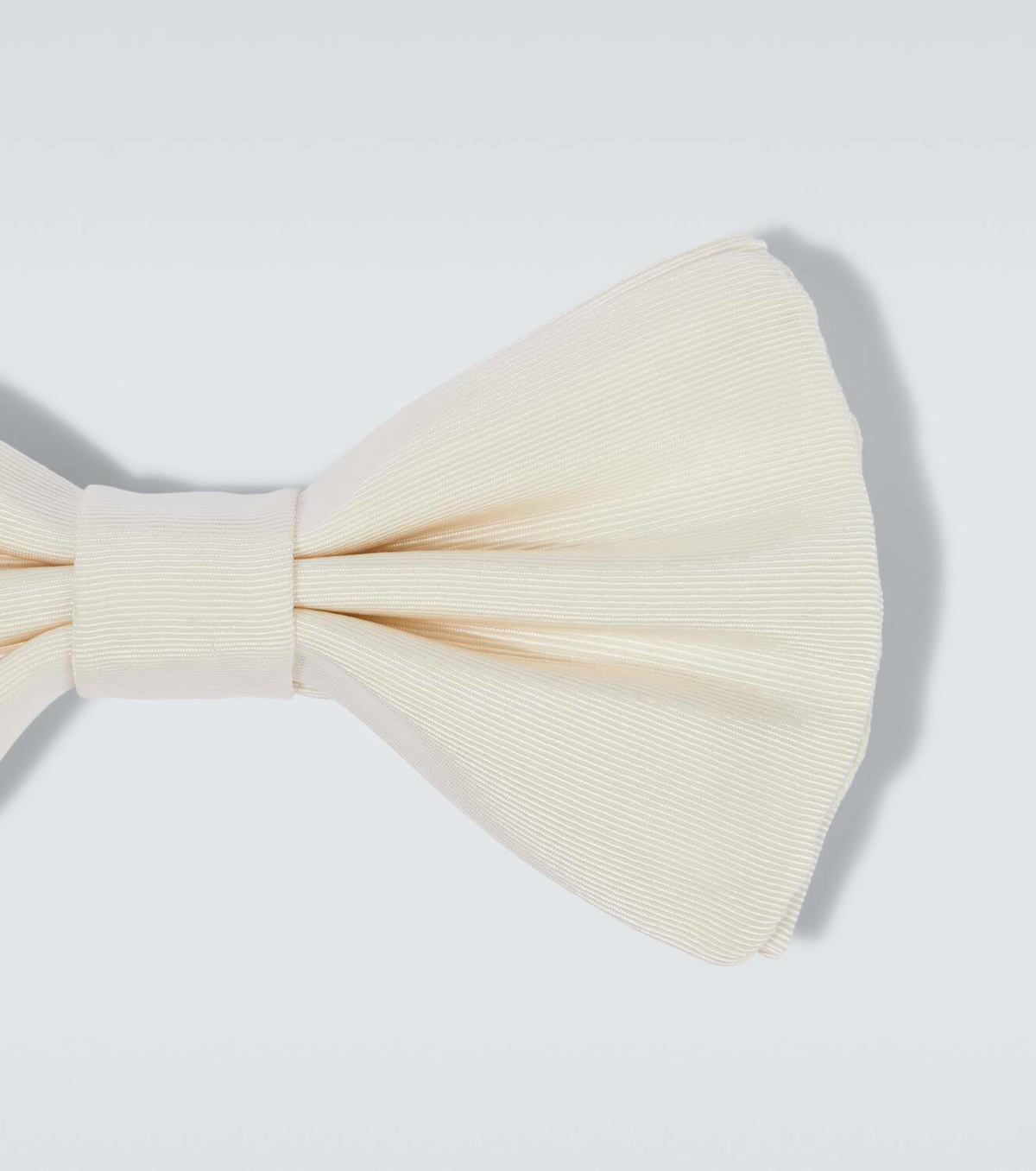 Ivory Faille Silk Necktie Ivory Faille Silk Necktie