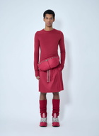 Moncler + Rick Owens Drawstring Midi Kilt Shorts