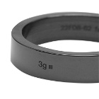 Le Gramme Men's 3g Polished Ceramic Ribbon Ring in Black Ceramic