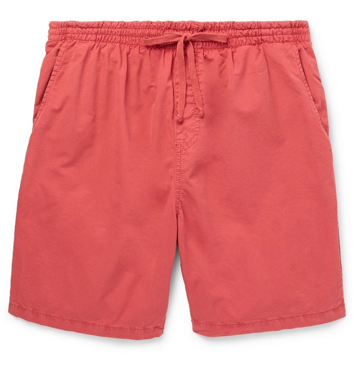 Photo: Hartford - Cotton-Twill Drawstring Shorts - Red