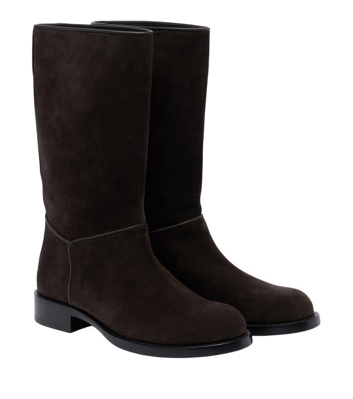 Photo: The Row Nobilis suede knee-high boots