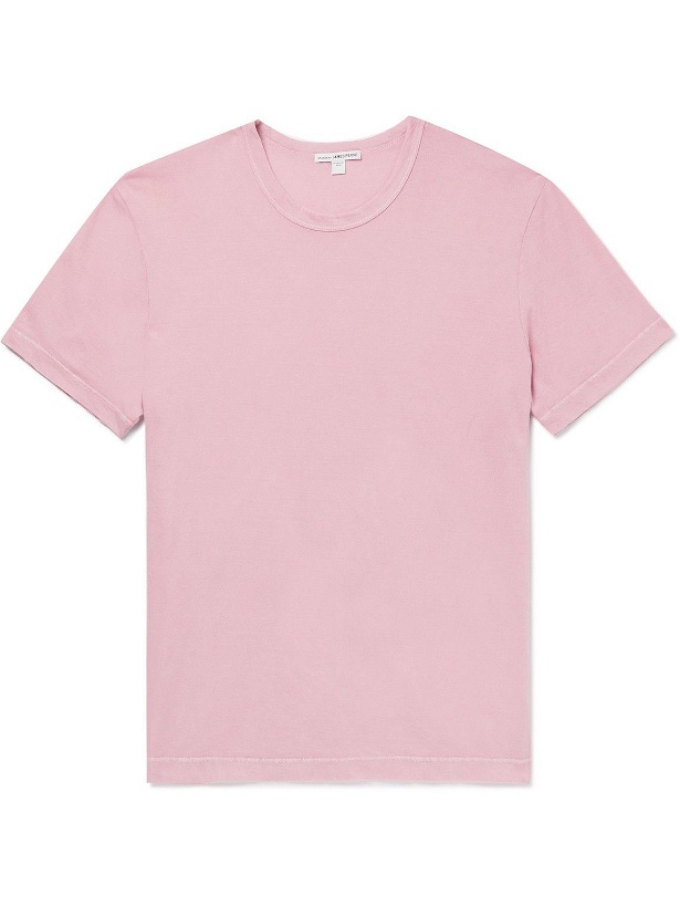 Photo: James Perse - Combed Cotton-Jersey T-Shirt - Pink
