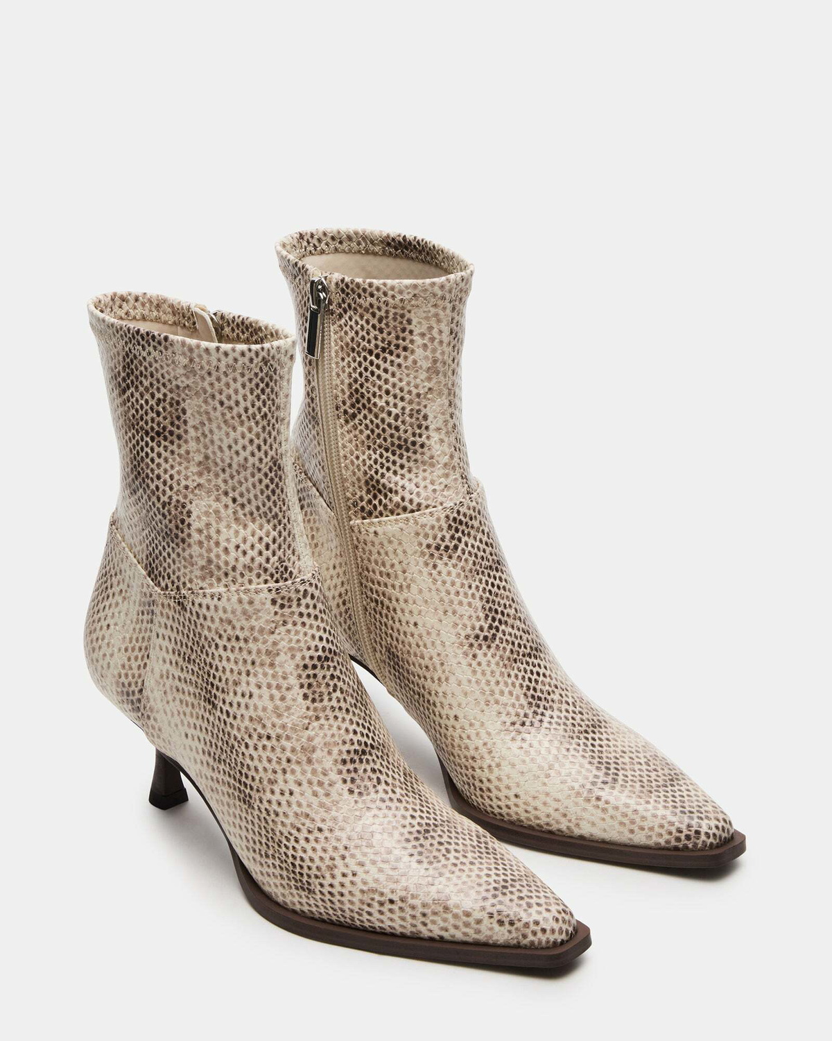 Steve Madden Stasia Booties in Natural Exotic