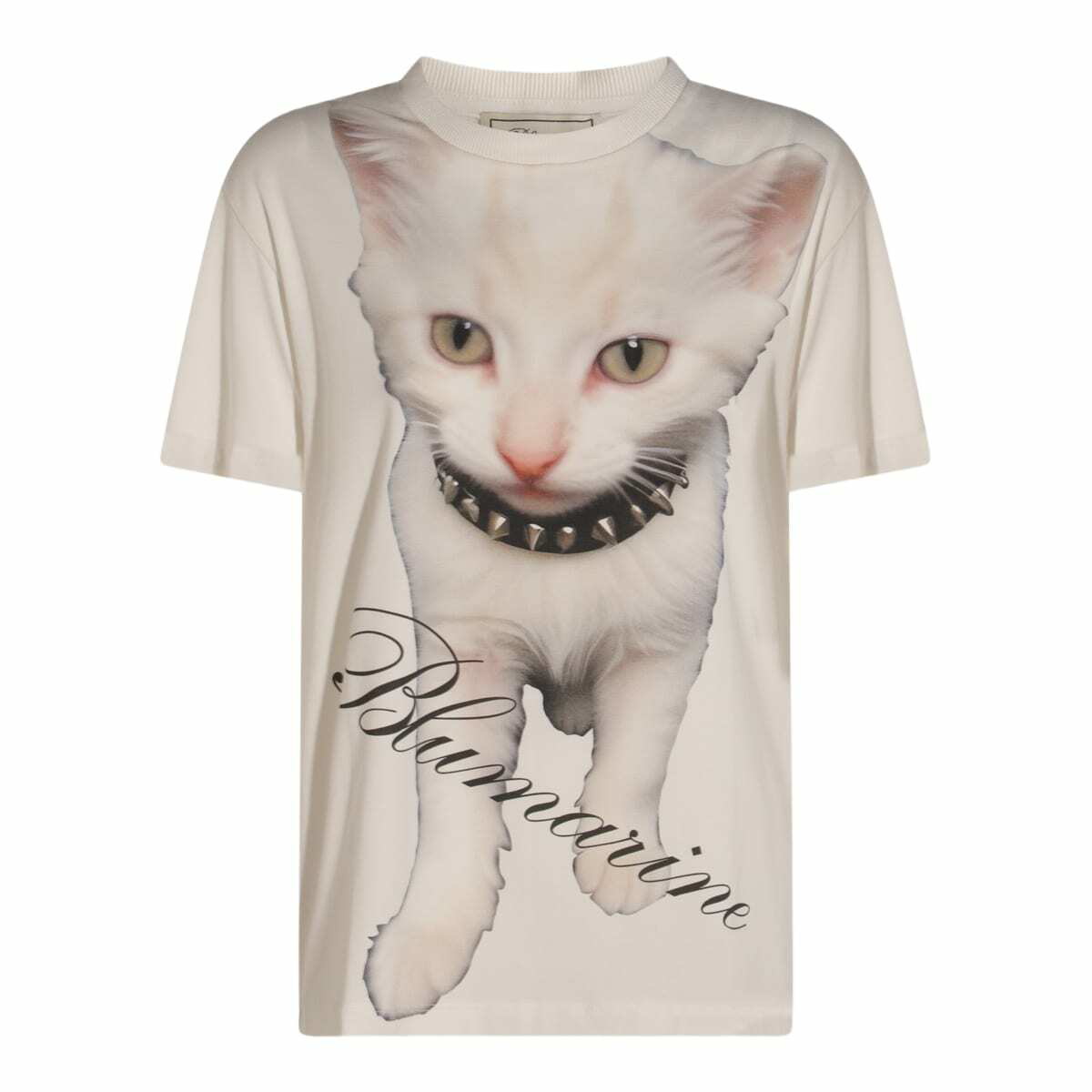 Blumarine Taupe Embellished Long Sleeve T-Shirt Blumarine