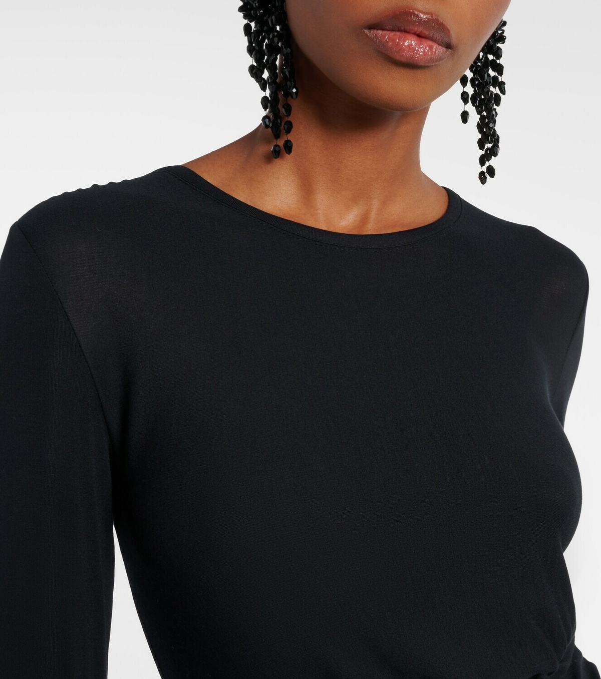 Marant Etoile Jelina gathered jersey maxi dress