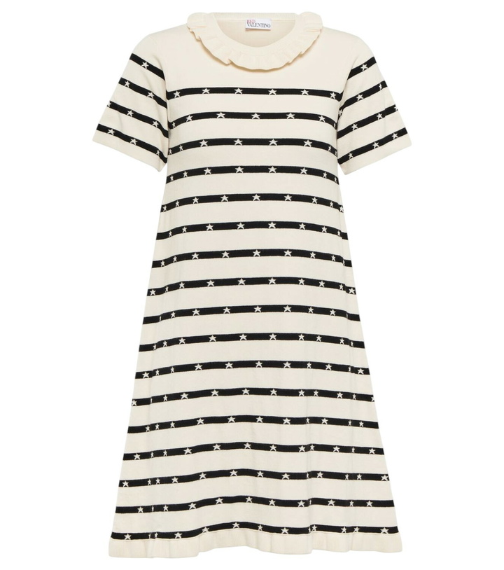 Photo: REDValentino Striped Intarsia minidress