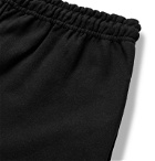 Flagstuff - Printed Fleece-Back Cotton-Blend Jersey Sweatpants - Black