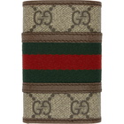 Gucci Beige Ophidia Key Holder Wallet