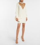 Costarellos Arianna mohair-blend sweater dress