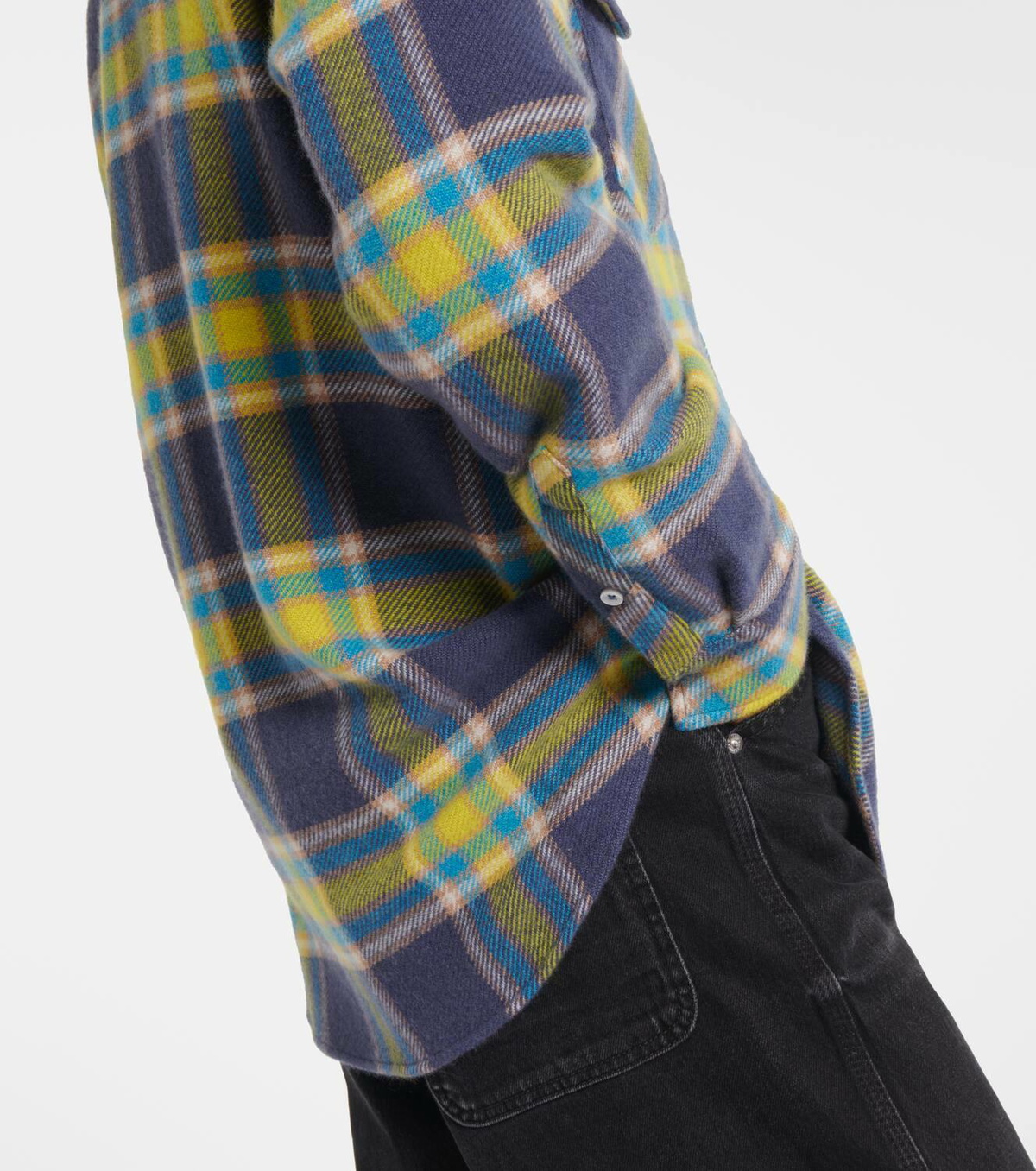 God's True Cashmere Explorer tartan cashmere shirt