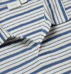 Onia - Shaun Striped Linen-Blend Polo Shirt - White