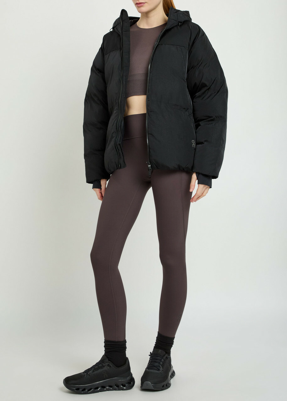 ON All-day Padded Hooded Nylon Jacket Black