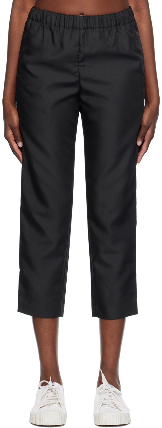 Comme des Garçons Comme des Garçons Black Garment-Washed Trousers