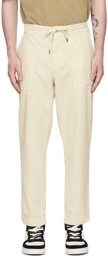 BOSS Off-White Drawstring Trousers