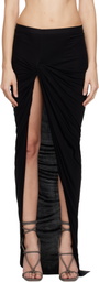 Rick Owens Lilies Black Porterville Twist EDFU Maxi Skirt