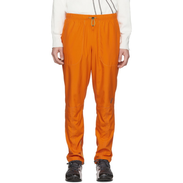 Photo: Kiko Kostadinov Orange Asics Edition Woven Track Pants