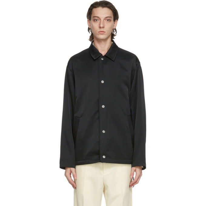 Photo: Jil Sander Black Wool and Silk Blouson Jacket