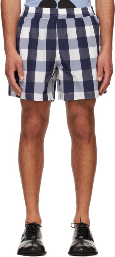 Photo: Walter Van Beirendonck Navy Basic Shorts