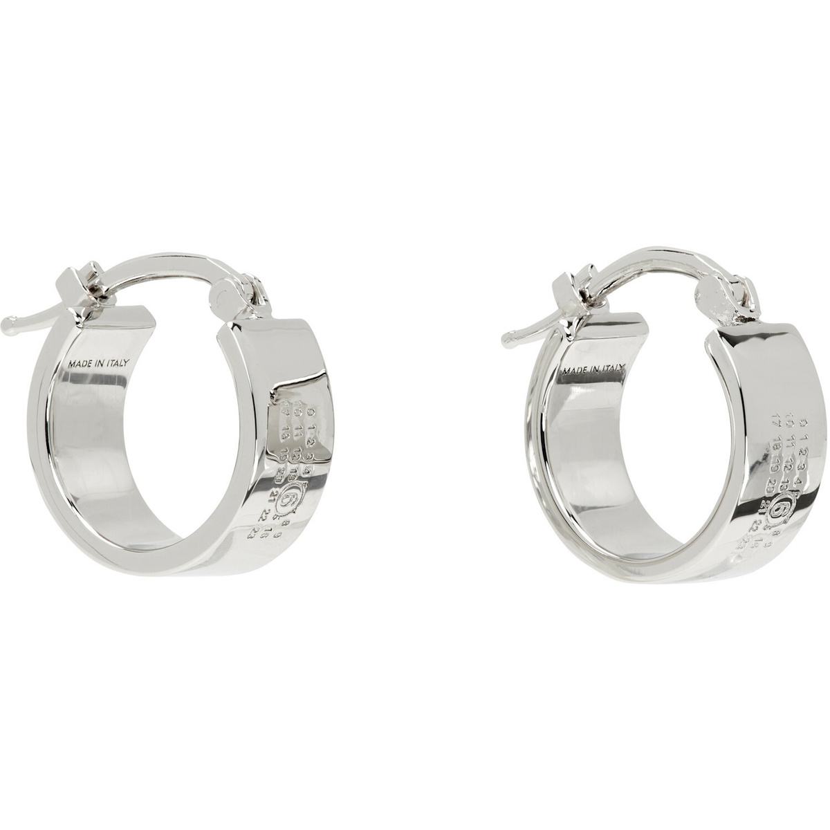 MM6 Maison Margiela Numeric Hoop Earrings