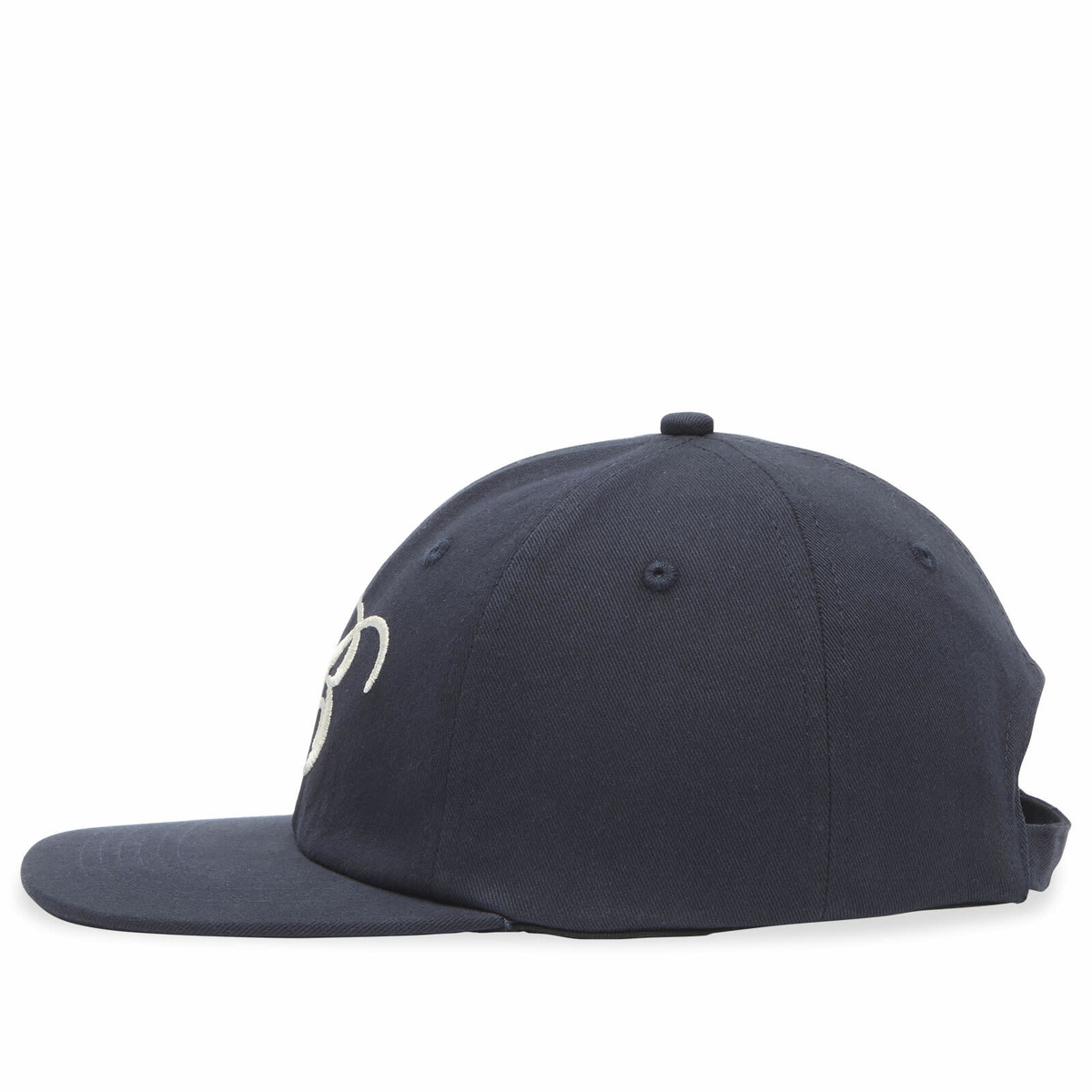Bound Men's Script Embroidered 6 Panel Cap in Navy 