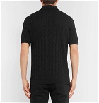 Dunhill - Slim-Fit Cotton-Jacquard Polo Shirt - Men - Black