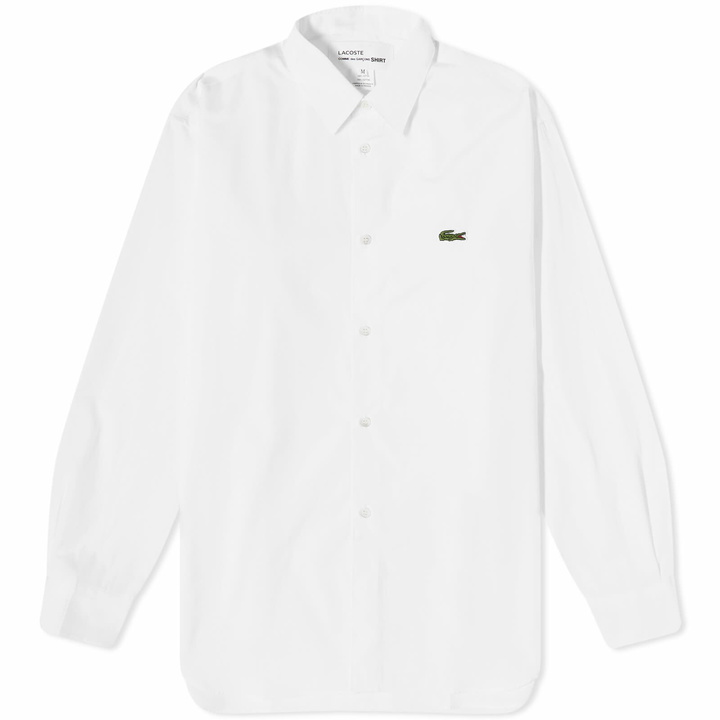 Photo: Comme des Garçons SHIRT Men's x Lacoste Classic Shirt in White