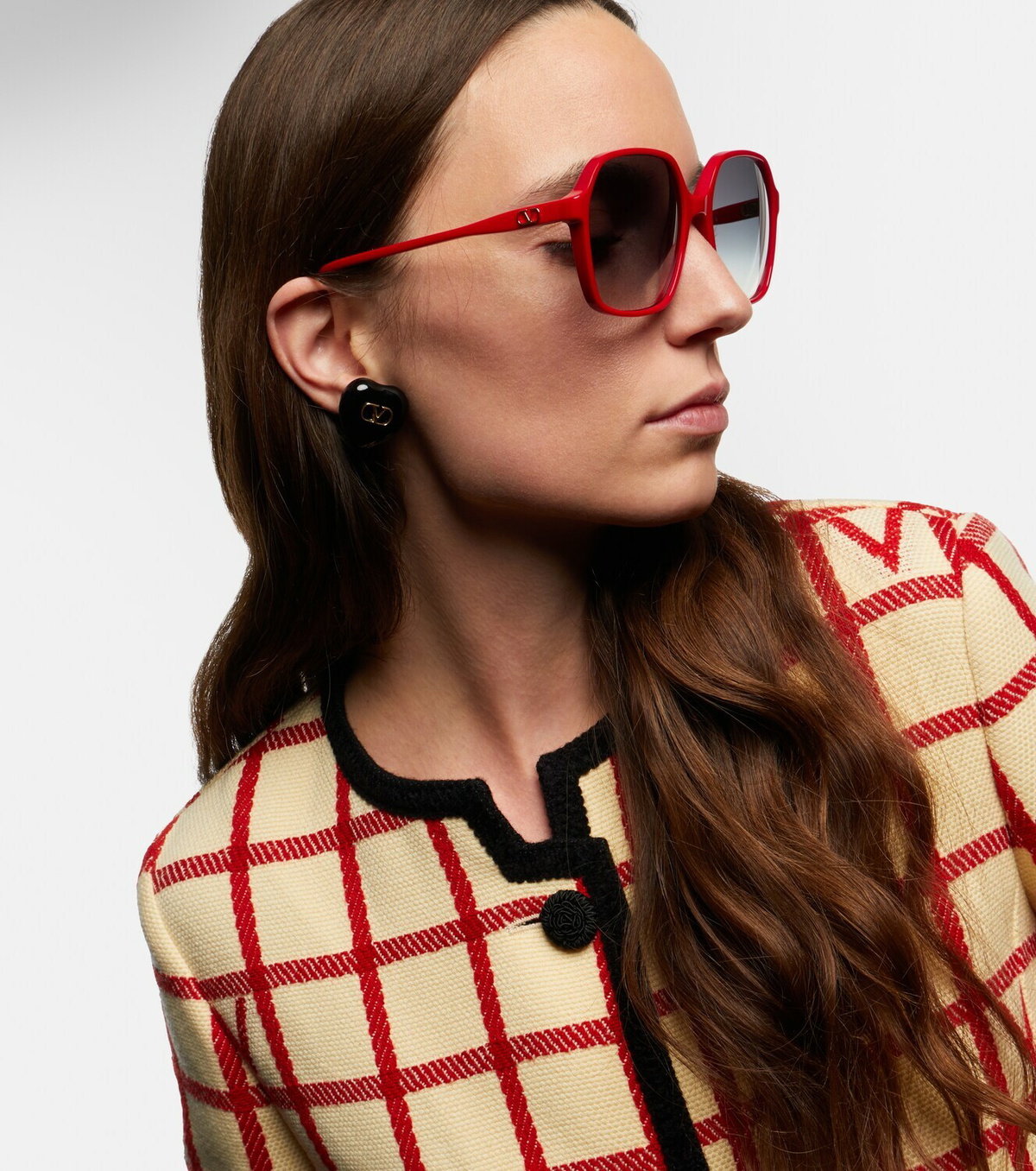 Valentino Light V VLogo oversized sunglasses