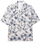 OFFICINE GÉNÉRALE - Eren Camp-Collar Printed Cotton-Blend Shirt - Blue