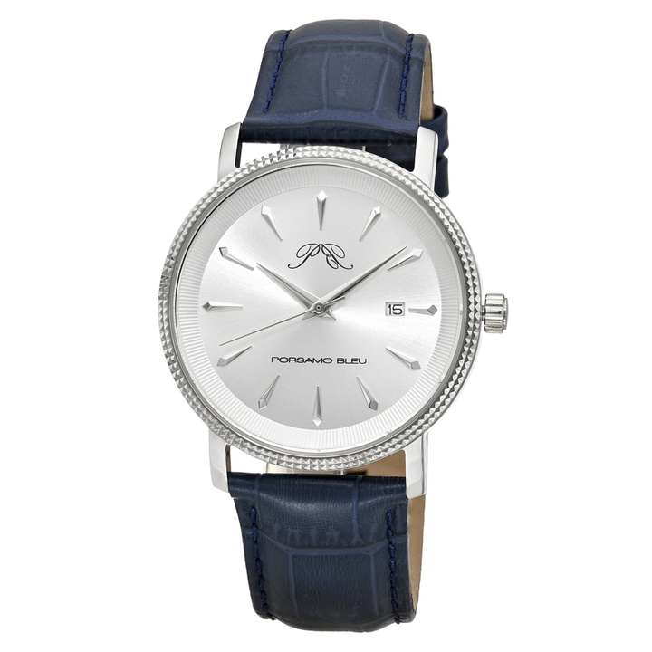 Photo: Porsamo Bleu Veritas 2 Quartz Silver Dial Mens Watch 1362BVEL