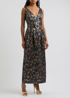 Borgo DE Nor Jules Floral Brocade Maxi Dress Multicoloured