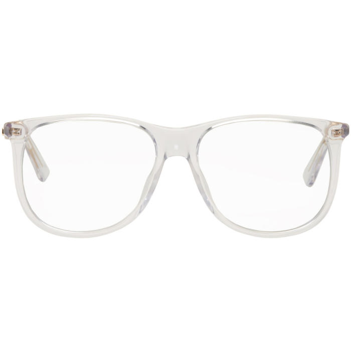 Photo: Gucci Transparent Square 80s Sunglasses