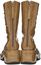 OSOI Brown Patent Toboo Boots
