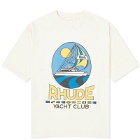 Rhude Men's Yacht Club T-Shirt in Vintage White