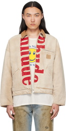 Rhude Beige Logo Jacket