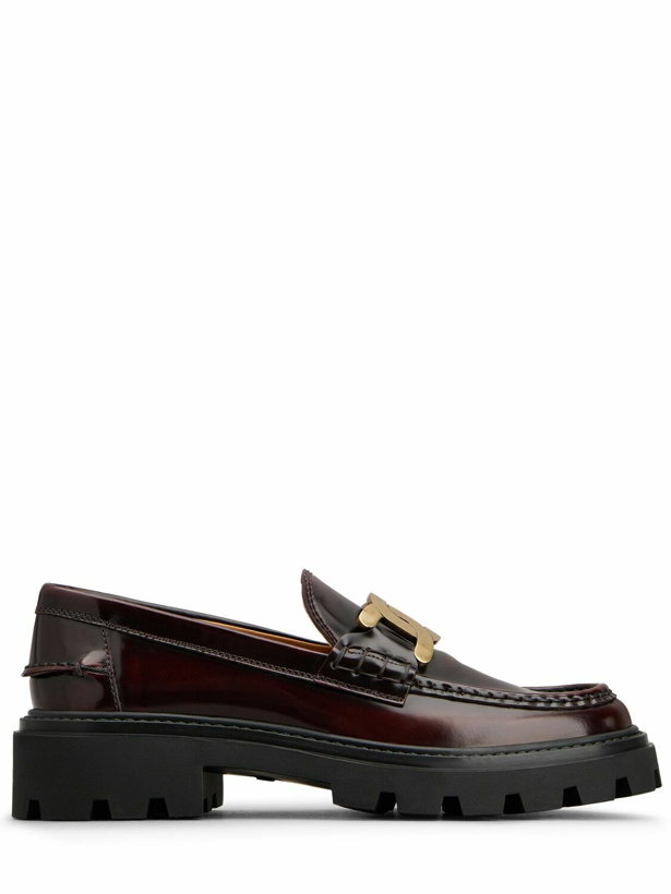 Photo: TOD'S 30mm Leather Chain Loafers