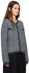 OPEN YY Gray Shaggy Cardigan