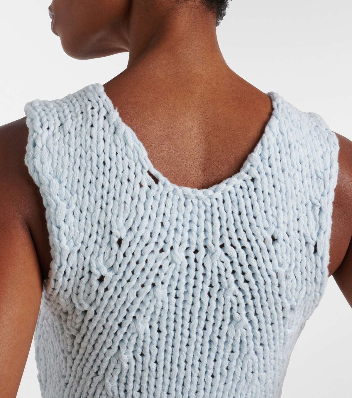 Khaite Cassie knitted cotton top
