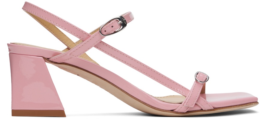 Photo: Aeyde Pink Greta Heeled Sandals