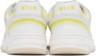 MSGM White & Yellow Scrapa UOMO Sneakers