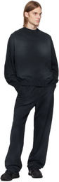 Omar Afridi Navy Dolman Crewneck Sweatshirt